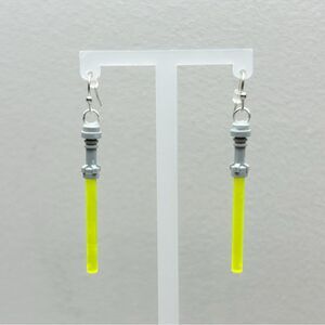 Novelty Earrings Lego Lightsaber Ear-wire Earrings Handmade